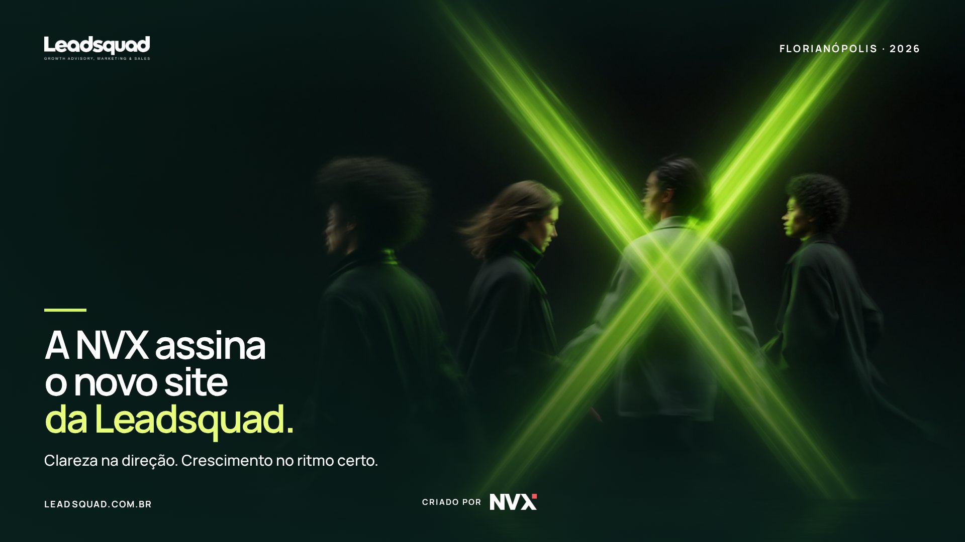 A NVX – Nacionalvox assinou o novo site da Leadsquad