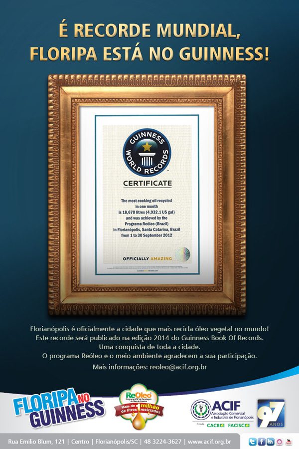 NacionalVOX comemora inclusão de Florianópolis no Guinness Book