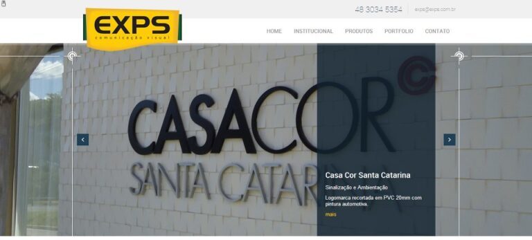 EXPS – Comunicação Visual está de site novo, criação e desenvolvimento NacionalVOX