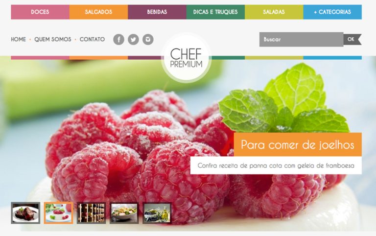 NacionalVOX cria e desenvolve o blog Chef Premium para a Premium Distribuidora
