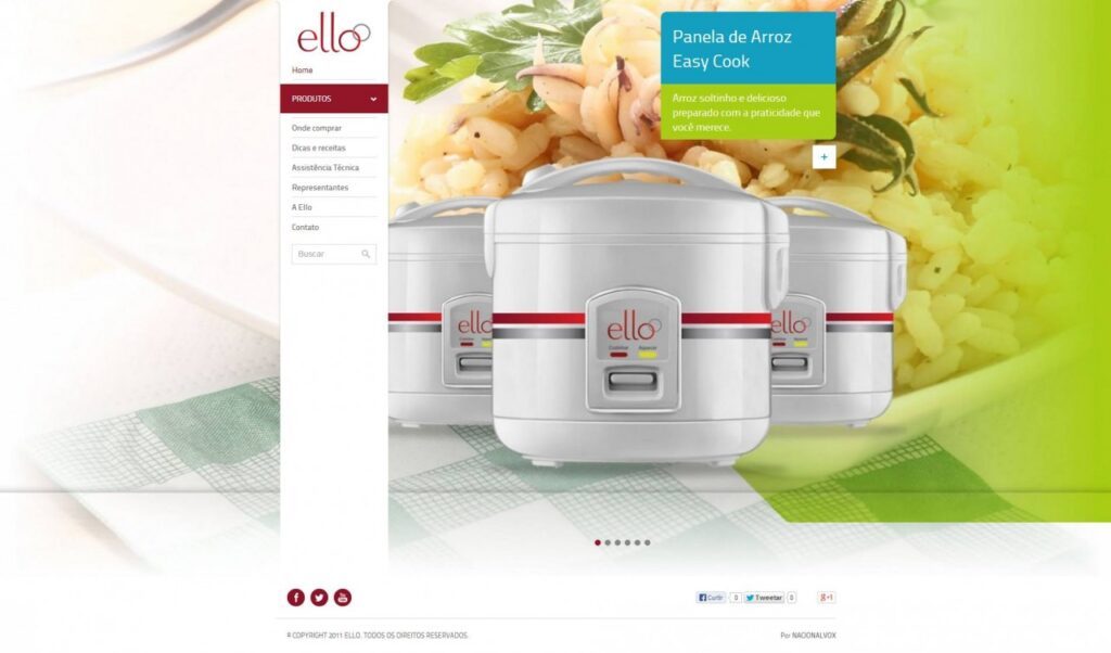 NacionalVOX cria e desenvolve site para Elle Eletro