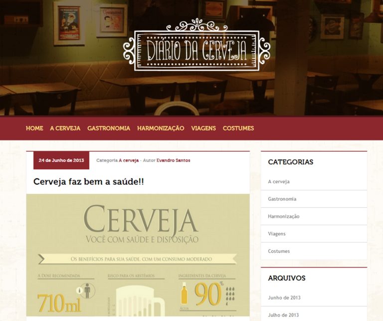 NacionalVOX – Agência Digital cria e desenvolve o Blog Diário da Cerveja
